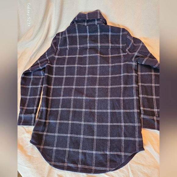 Tilley Blue Plaid Wool Blend Women's Utility Jacket Shacket, Size XS, NWT - Picture 11 of 11